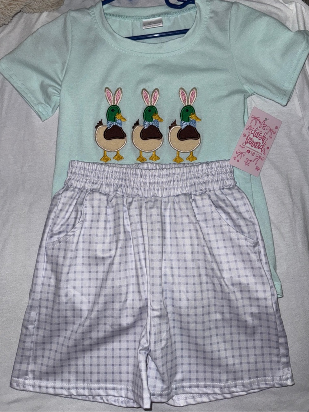 Boys 5/6t NWT EASTER SHORT SET